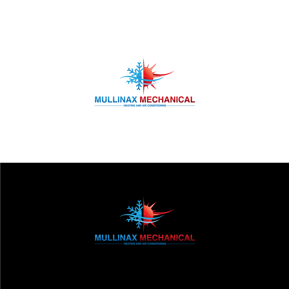 Logo Design by SK Creation for Mullinax Mechanical Heating and Air Conditioning | Design #22189947