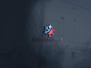 Logo Design by rocklee for Mullinax Mechanical Heating and Air Conditioning | Design: #22207379