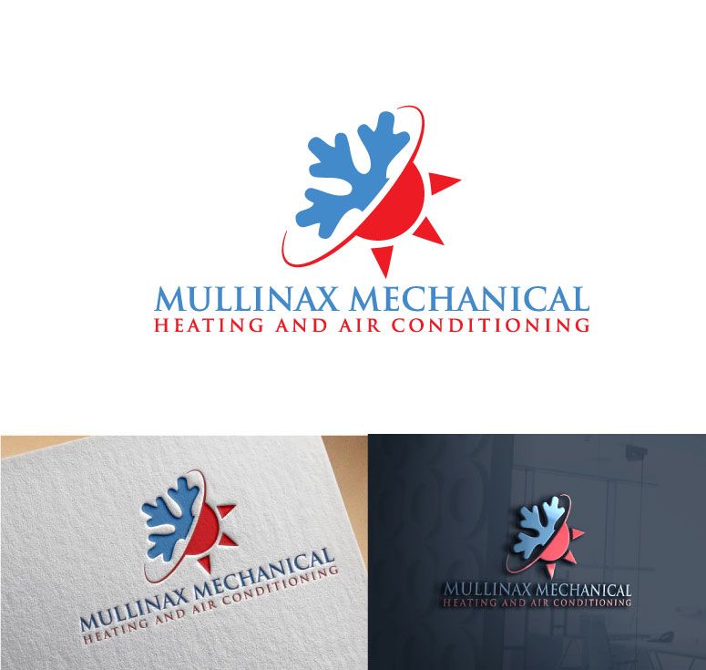 Logo Design by rocklee for Mullinax Mechanical Heating and Air Conditioning | Design #22207380