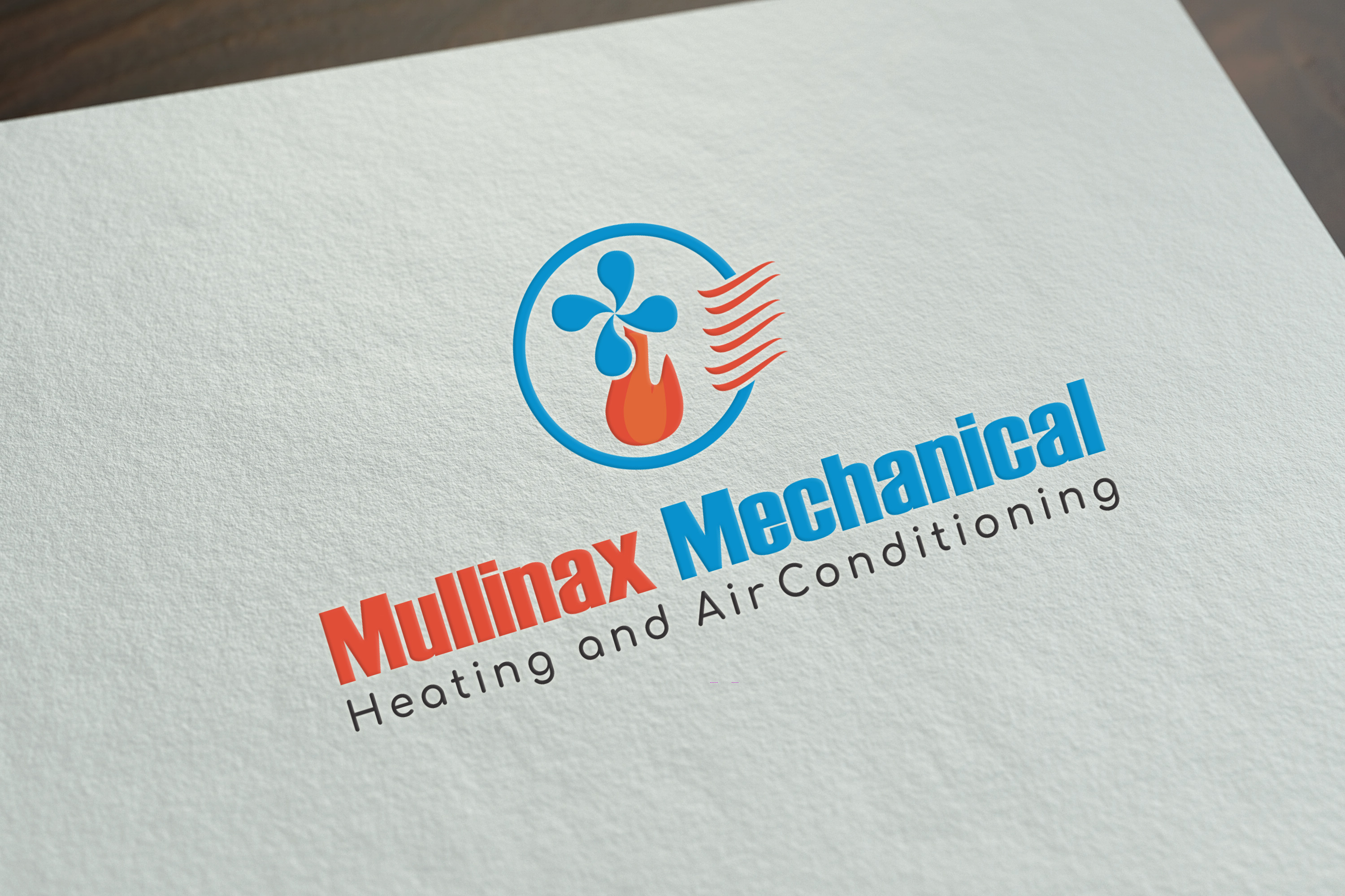 Logo Design by Swapnil Mehta - VectaPix for Mullinax Mechanical Heating and Air Conditioning | Design #22219351