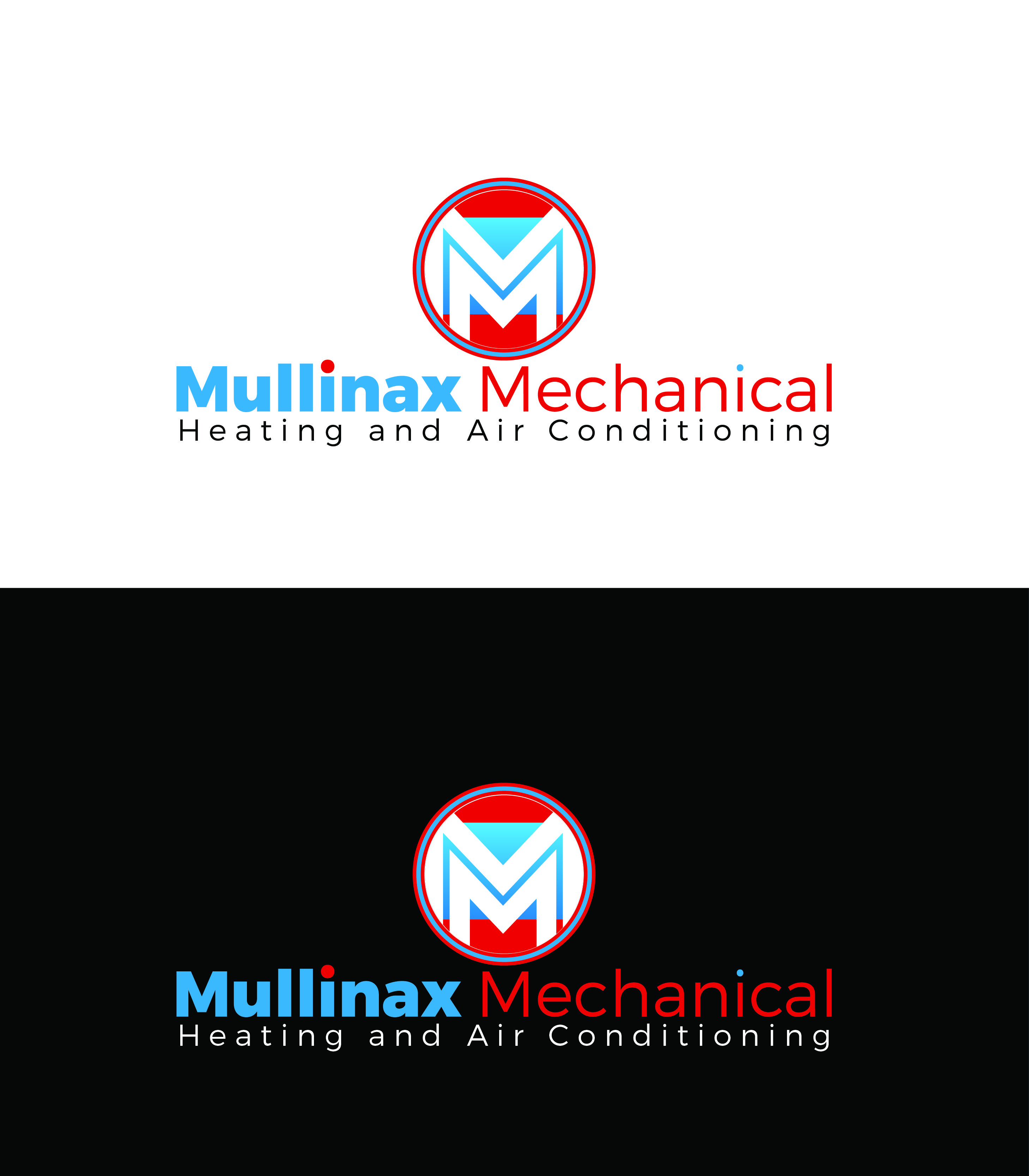 Logo Design by JohnDigiTech for Mullinax Mechanical Heating and Air Conditioning | Design #22231741