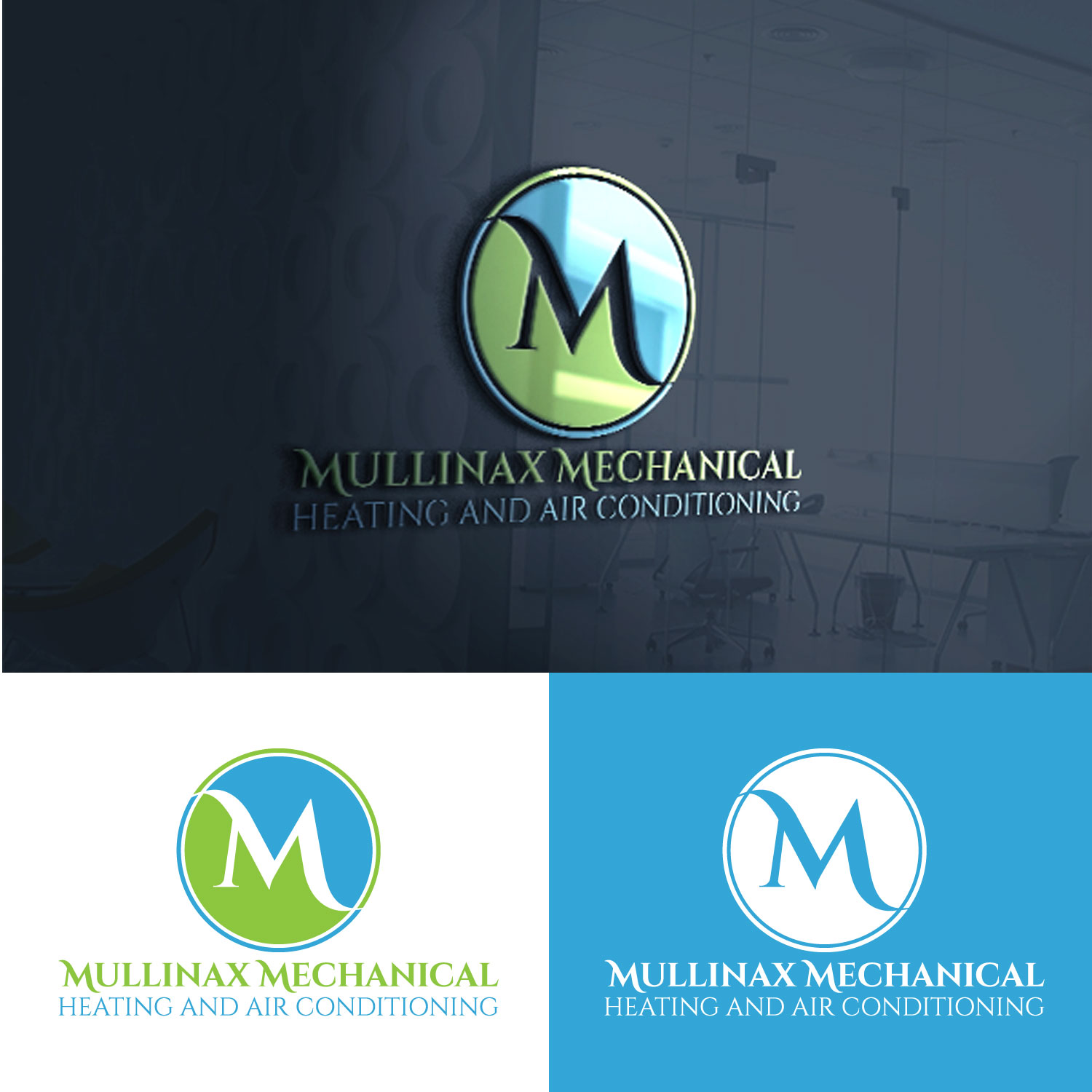 Logo Design by Tonmoyy for Mullinax Mechanical Heating and Air Conditioning | Design #22204705