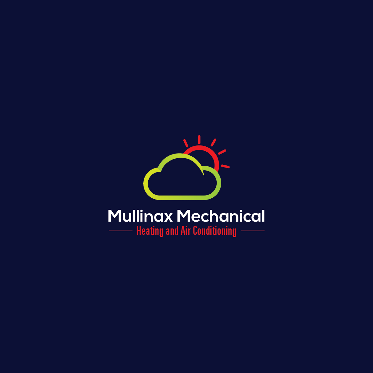 Logo Design by Pixxl Art for Mullinax Mechanical Heating and Air Conditioning | Design #22180428