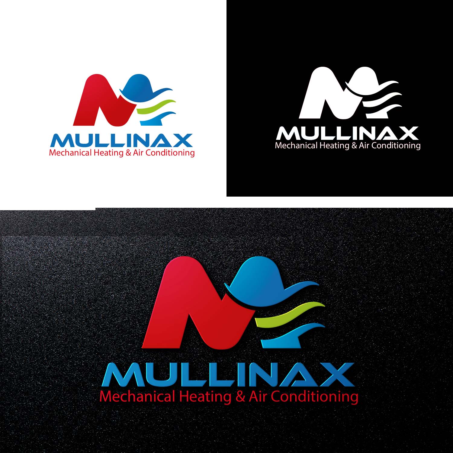 Logo Design by Finley Johnson for Mullinax Mechanical Heating and Air Conditioning | Design #22232831