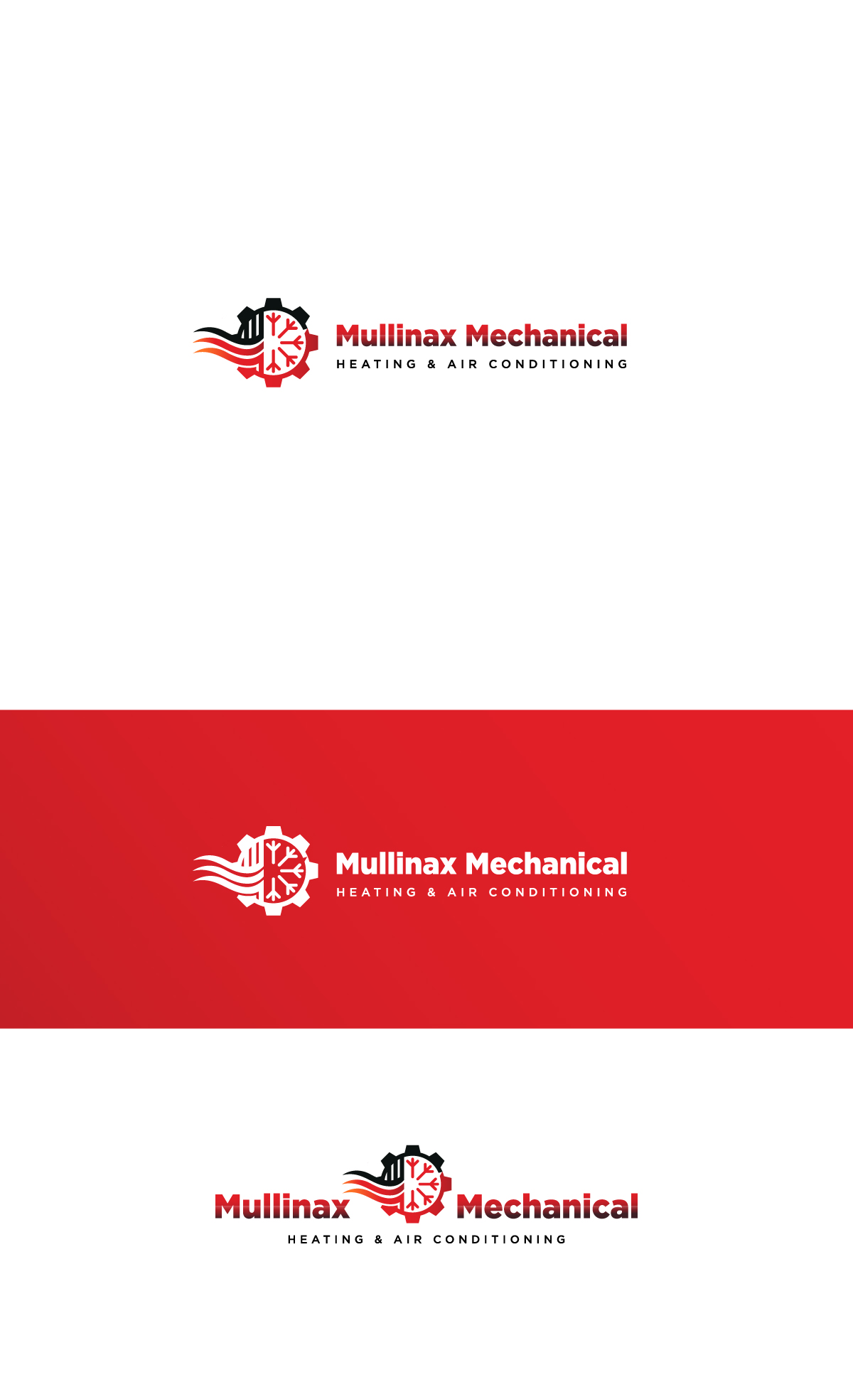 Logo Design by Anggerism for Mullinax Mechanical Heating and Air Conditioning | Design #22182154