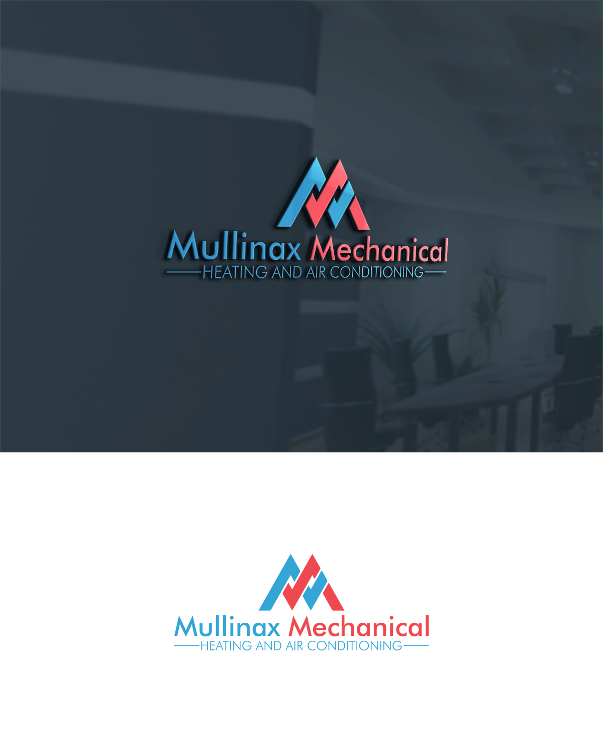 Logo Design by RedLine 3 for Mullinax Mechanical Heating and Air Conditioning | Design #22190407