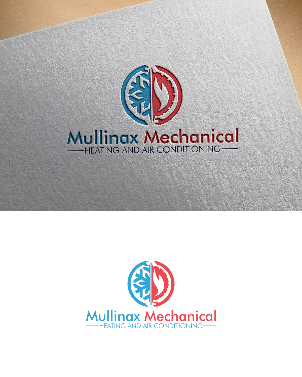 Logo Design by RedLine 3 for Mullinax Mechanical Heating and Air Conditioning | Design #22190408