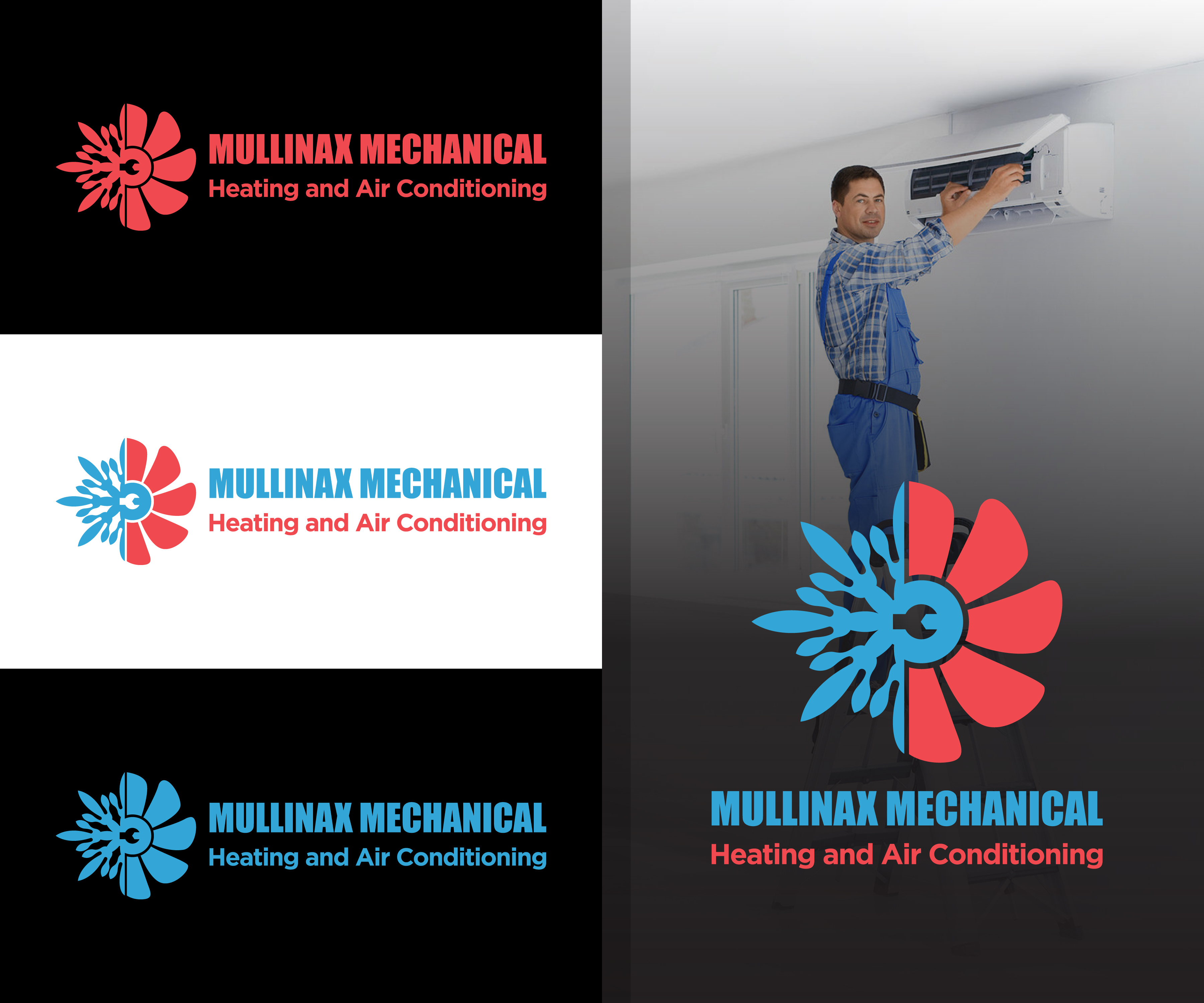 Diseño de Logo por Indrawasih para Mullinax Mechanical Heating and Air Conditioning | Diseño #22191059