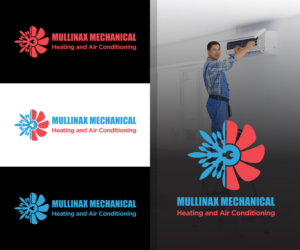 Mullinax Mechanical Heating and Air Conditioning  | Logo Design by Indrawasih
