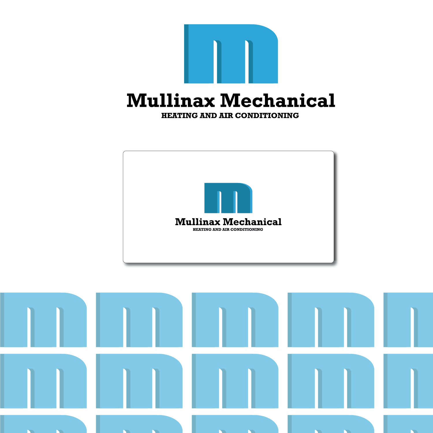 Logo Design by kuntal.udr 2 for Mullinax Mechanical Heating and Air Conditioning | Design #22232670