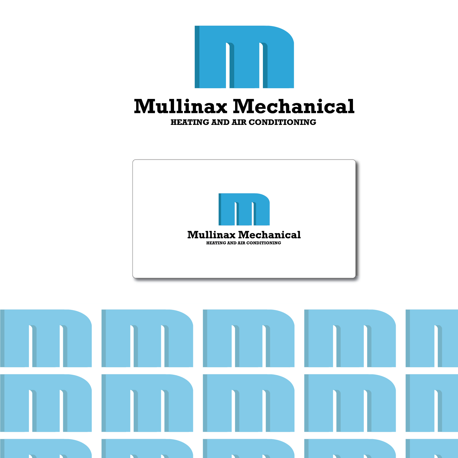 Logo Design by kuntal.udr 2 for Mullinax Mechanical Heating and Air Conditioning | Design #22232696