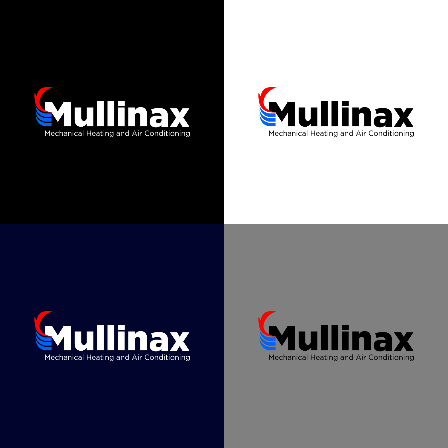 Logo Design by CENDIKIA DESIGN for Mullinax Mechanical Heating and Air Conditioning | Design #22254313