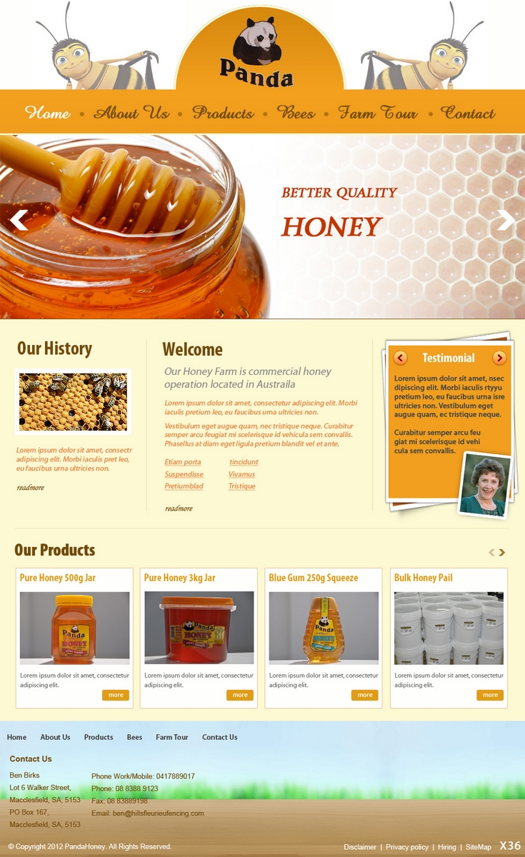 Web Design by pb for this project | Design #703665
