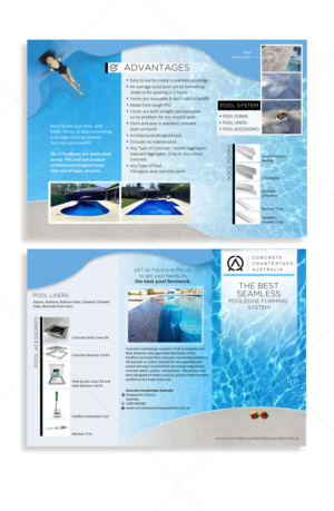 Concrete Countertops Australia - Pool Flyer | Diseño de Flyer por DA.