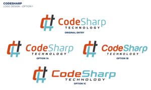 Codesharp Technology  (character case/typeface of course is up to the designer) | Logo Design by Riv.