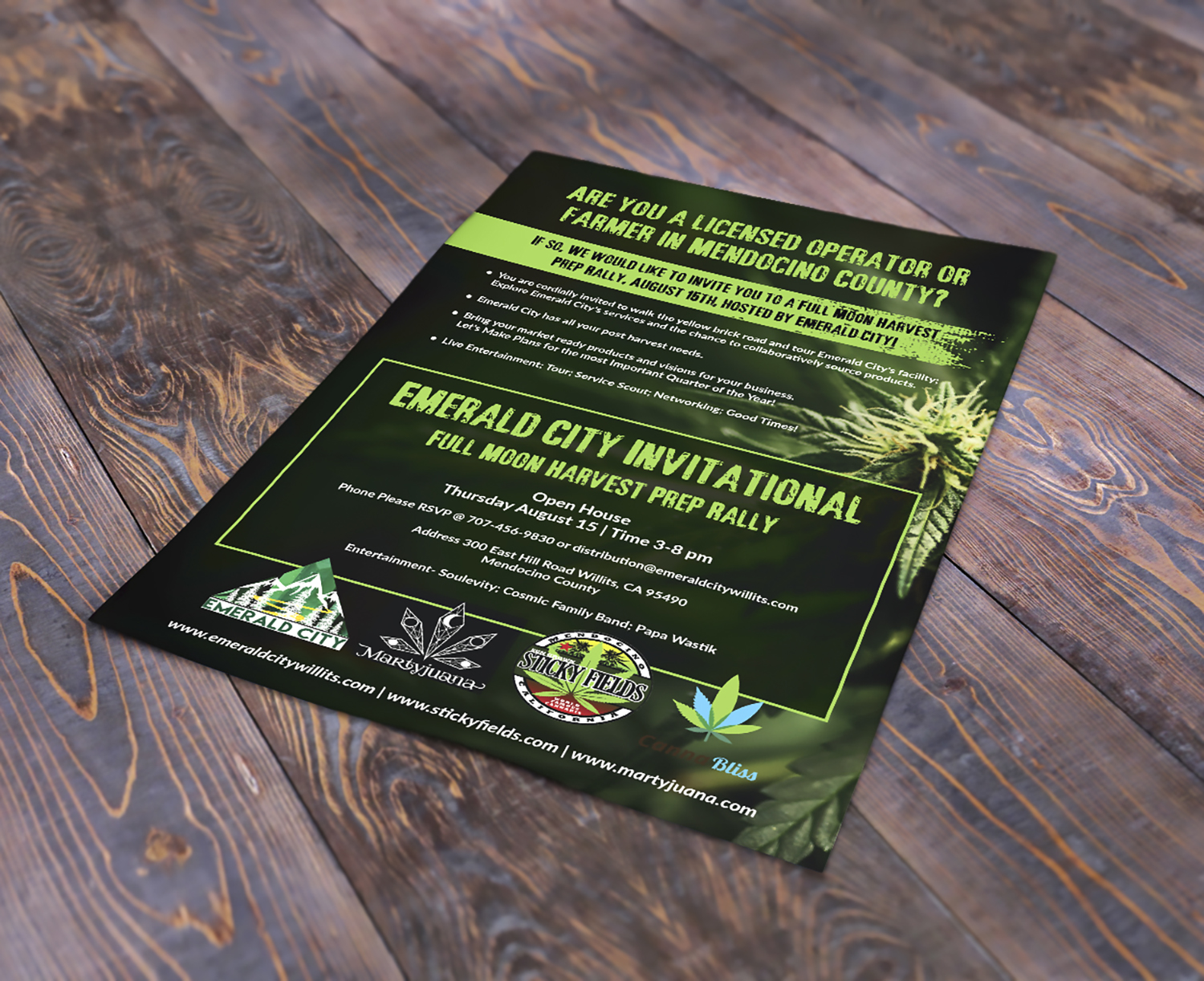 Diseño de Flyer por Deziners Zone para Mendocino Conscious Endeavors  | Diseño #22184236