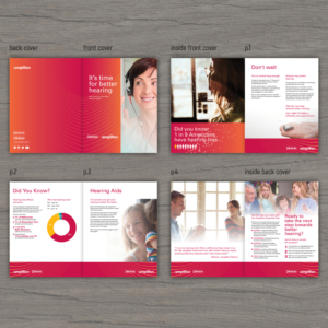 Design de Brochure par Katyas Art and Design pour Amplifon Hearing Health Care | Design #22183667