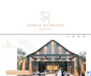 Sonia Hopkins Events | Logo Design by Mario