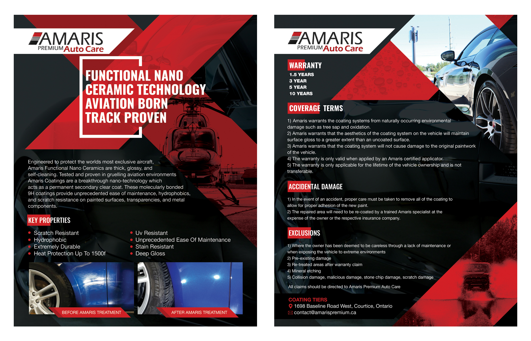 Design de Flyer par Jay Design pour Amaris Premium Auto Care | Design #22209290