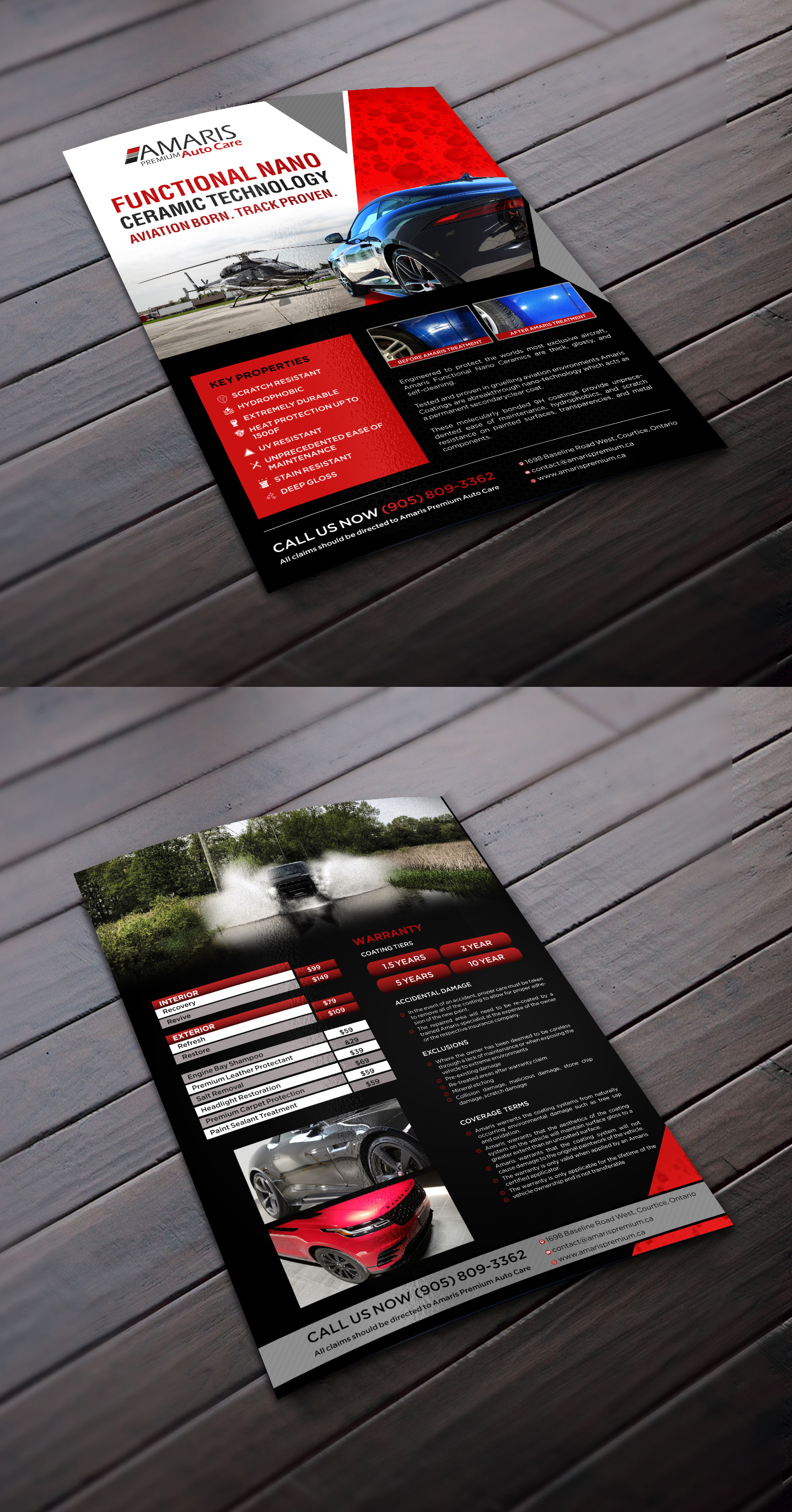 Flyer Design by debdesign for Amaris Premium Auto Care | Design #22223750