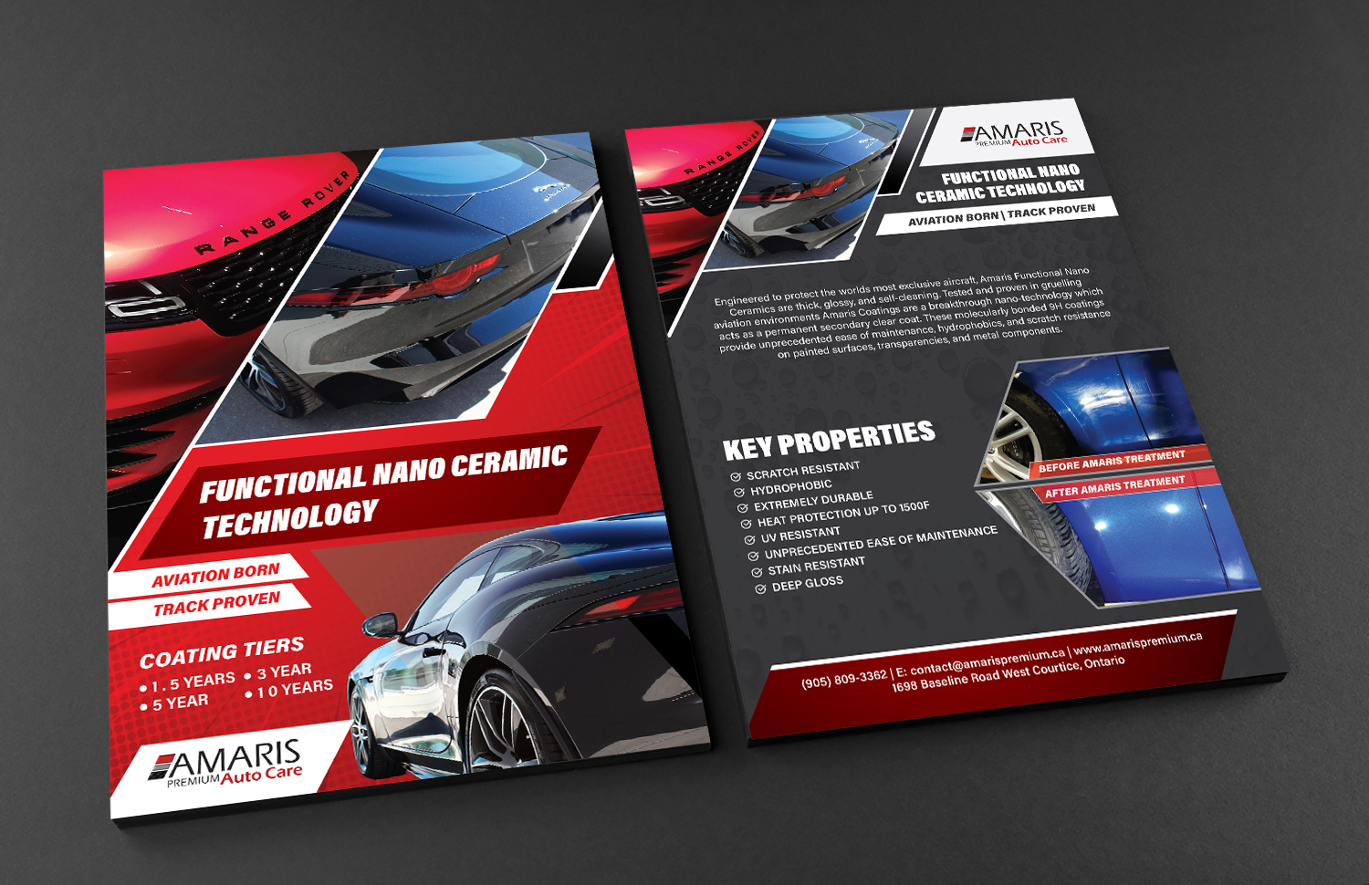 Flyer Design by Deziners Zone for Amaris Premium Auto Care | Design #22207725