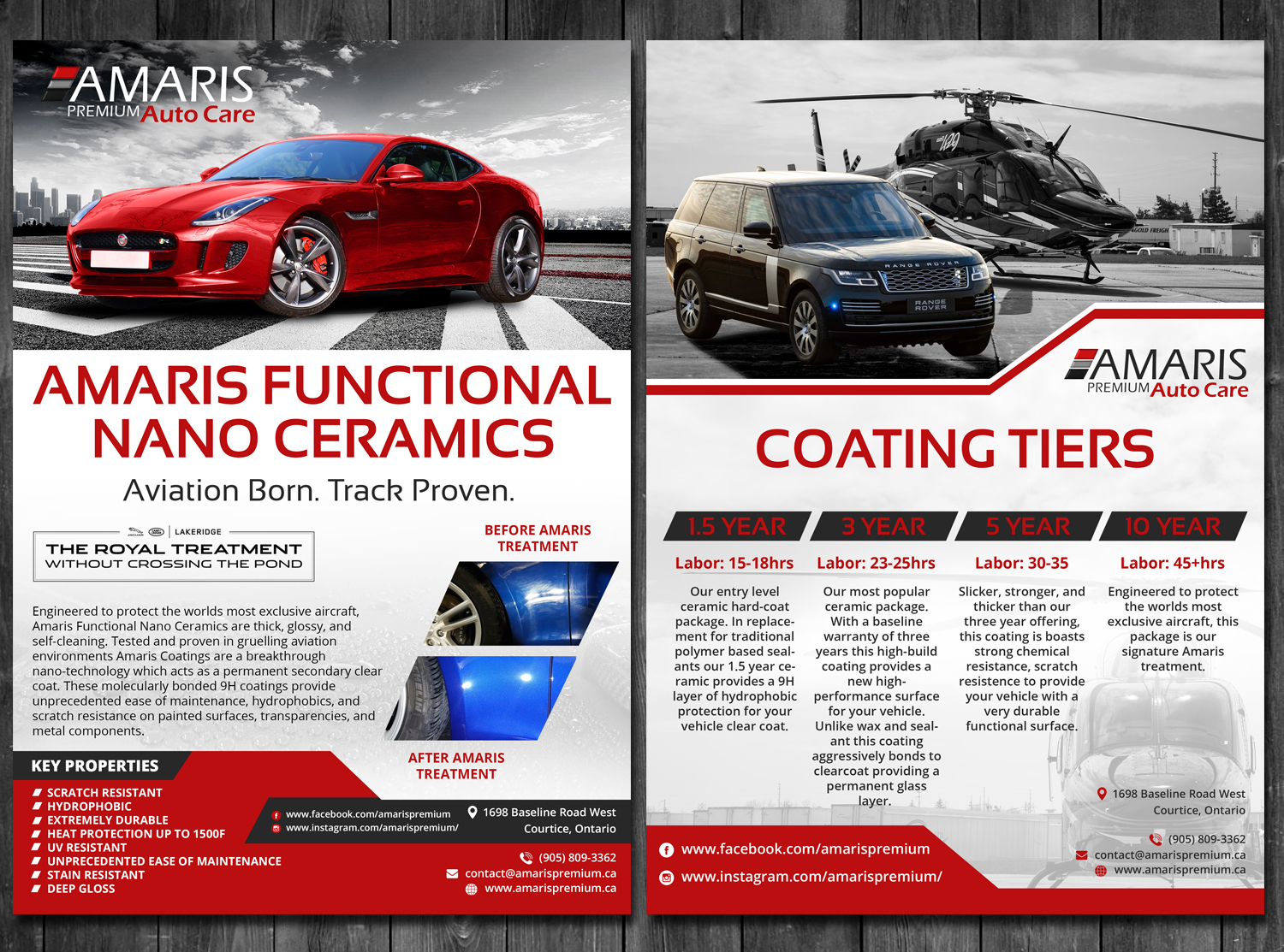 Diseño de Flyer por TSU Creations para Amaris Premium Auto Care | Diseño #22233754