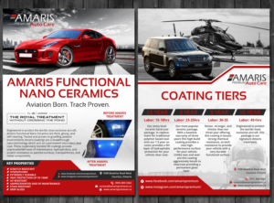 Flyer Design by TSU Creations for Amaris Premium Auto Care | Design: #22233754