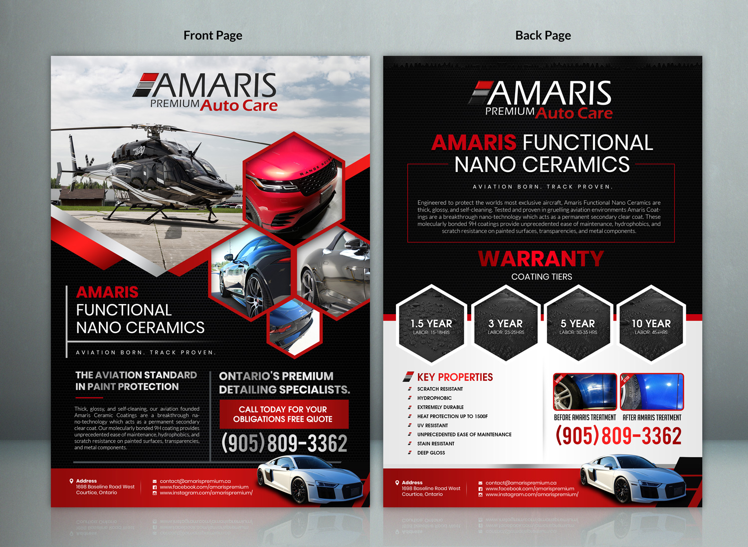 Flyer-Design von SAI DESIGNS für Amaris Premium Auto Care | Design #22208121