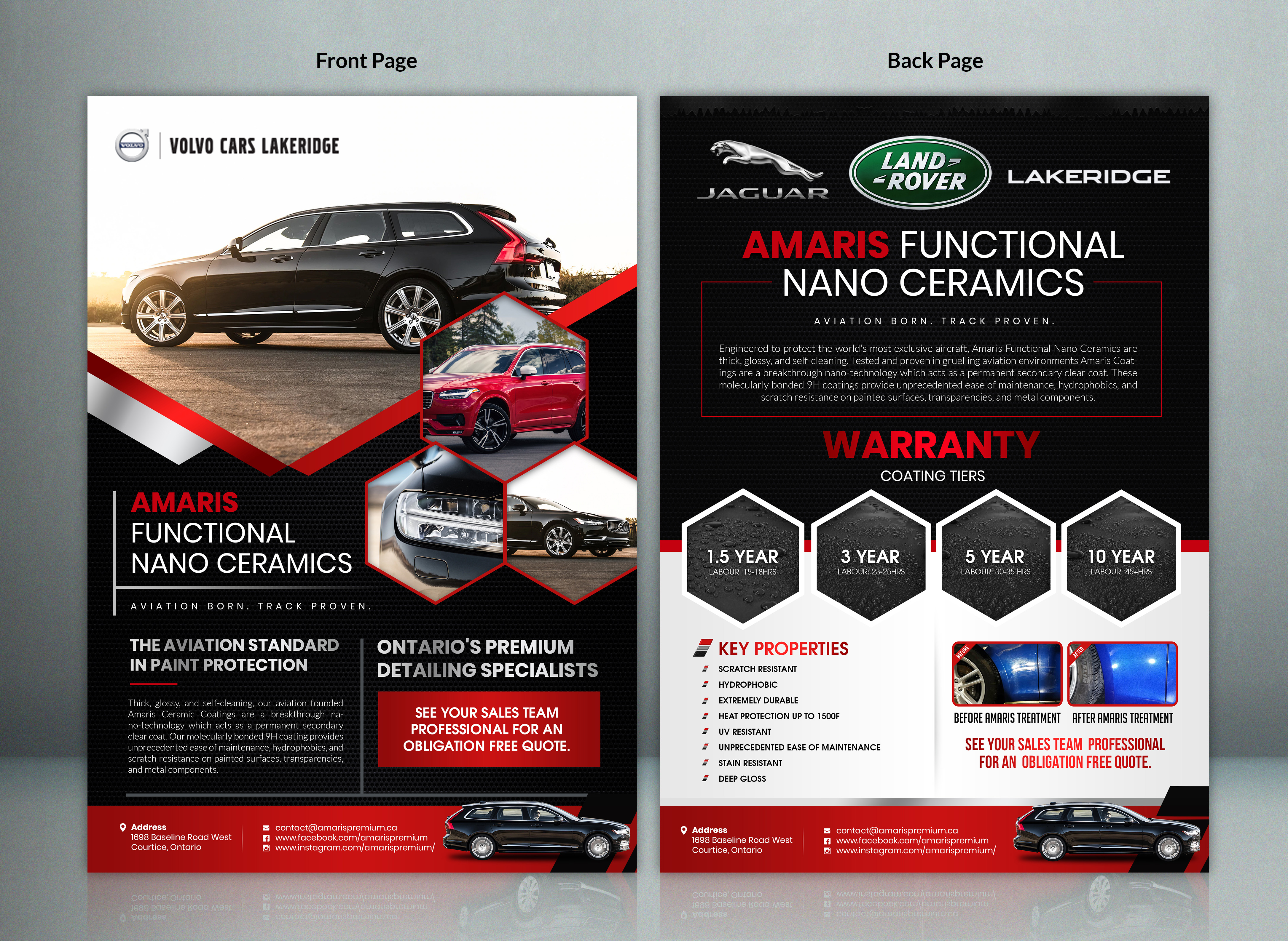Flyer Design by SAI DESIGNS for Amaris Premium Auto Care | Design #22464707