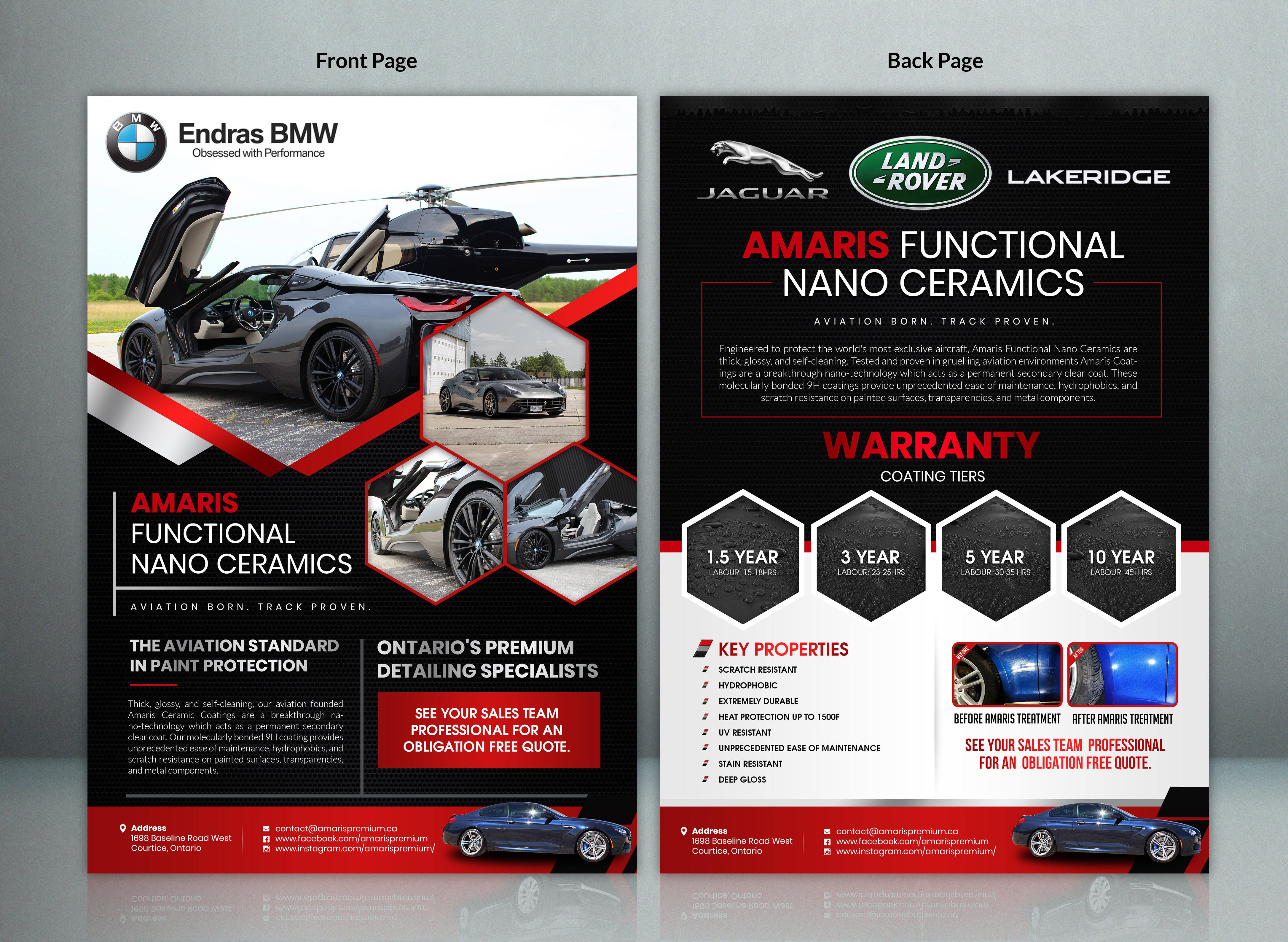 Flyer Design by SAI DESIGNS for Amaris Premium Auto Care | Design #22562159