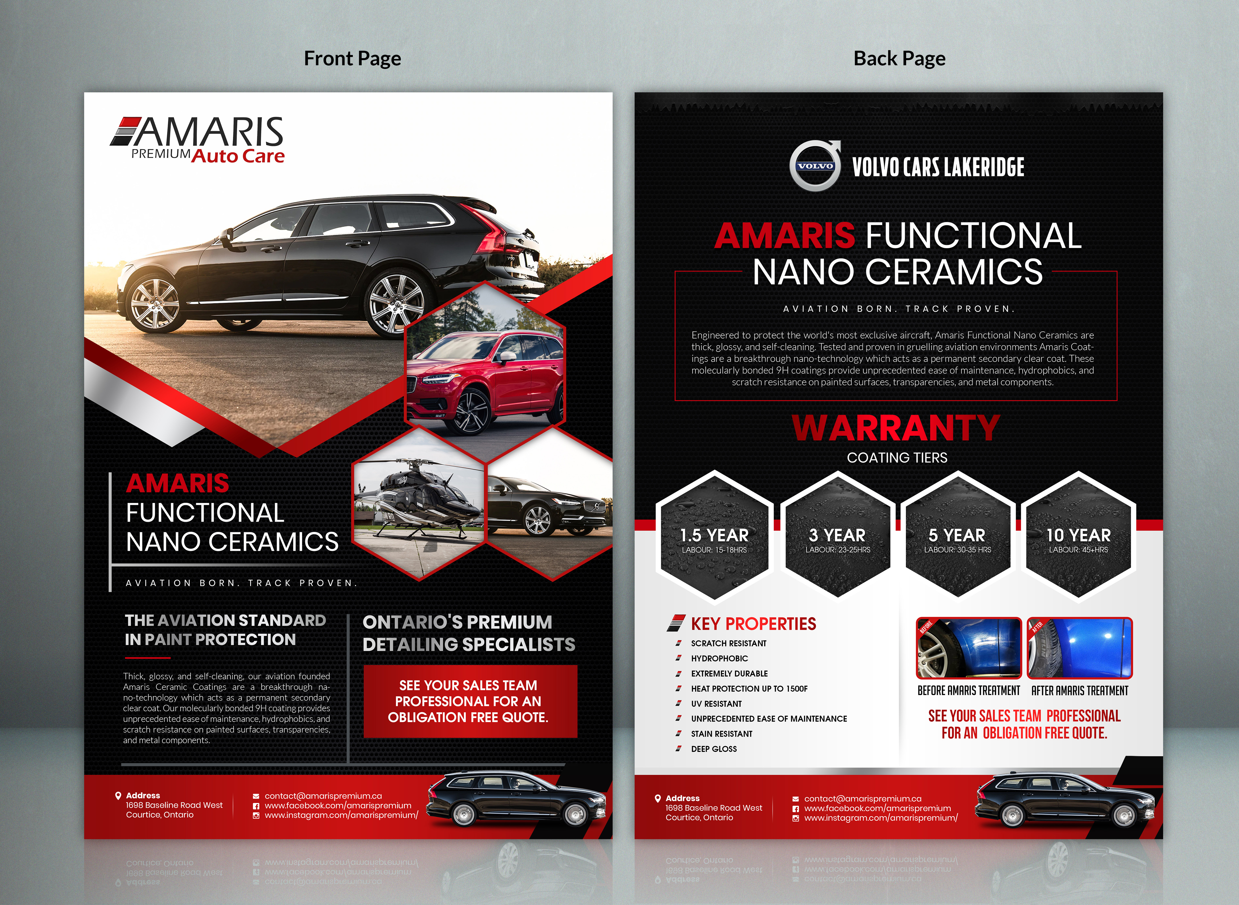 Flyer Design by SAI DESIGNS for Amaris Premium Auto Care | Design #22592033