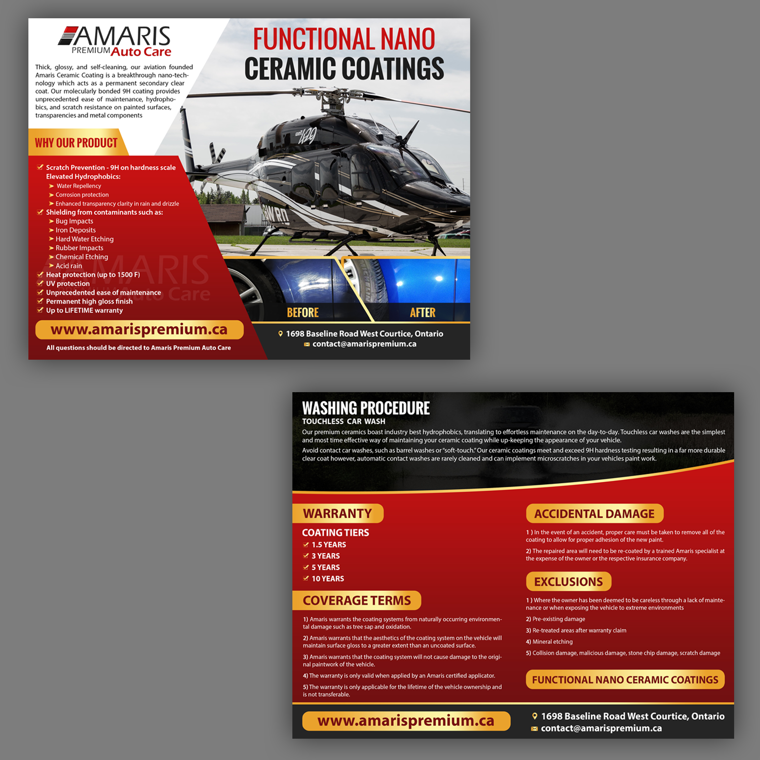 Flyer Design by Schöpfer for Amaris Premium Auto Care | Design #22227438