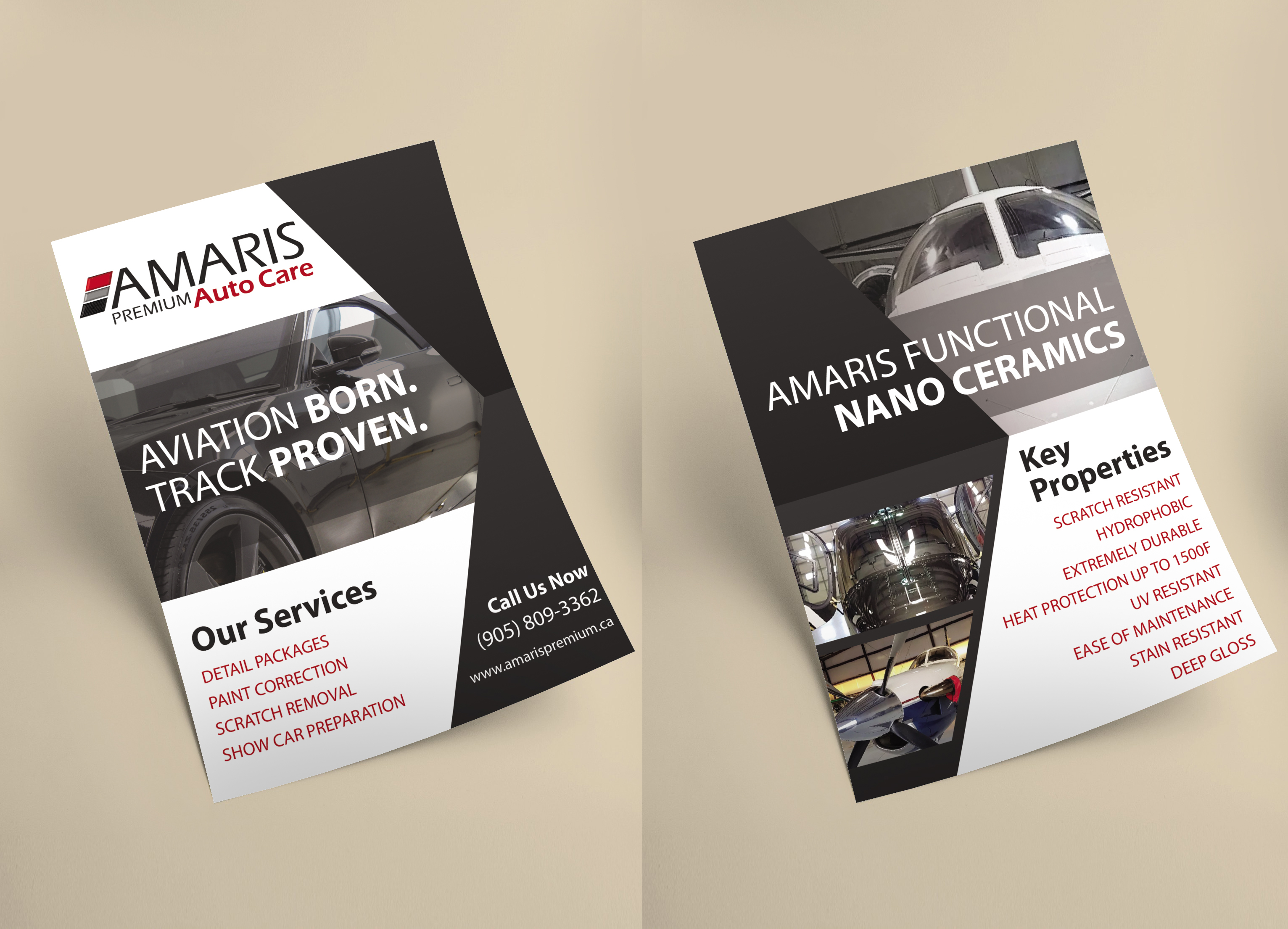 Flyer Design by Amontillado for Amaris Premium Auto Care | Design #22235407