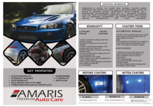 Flyer Design by Saqlain_Umer for Amaris Premium Auto Care | Design #22243474