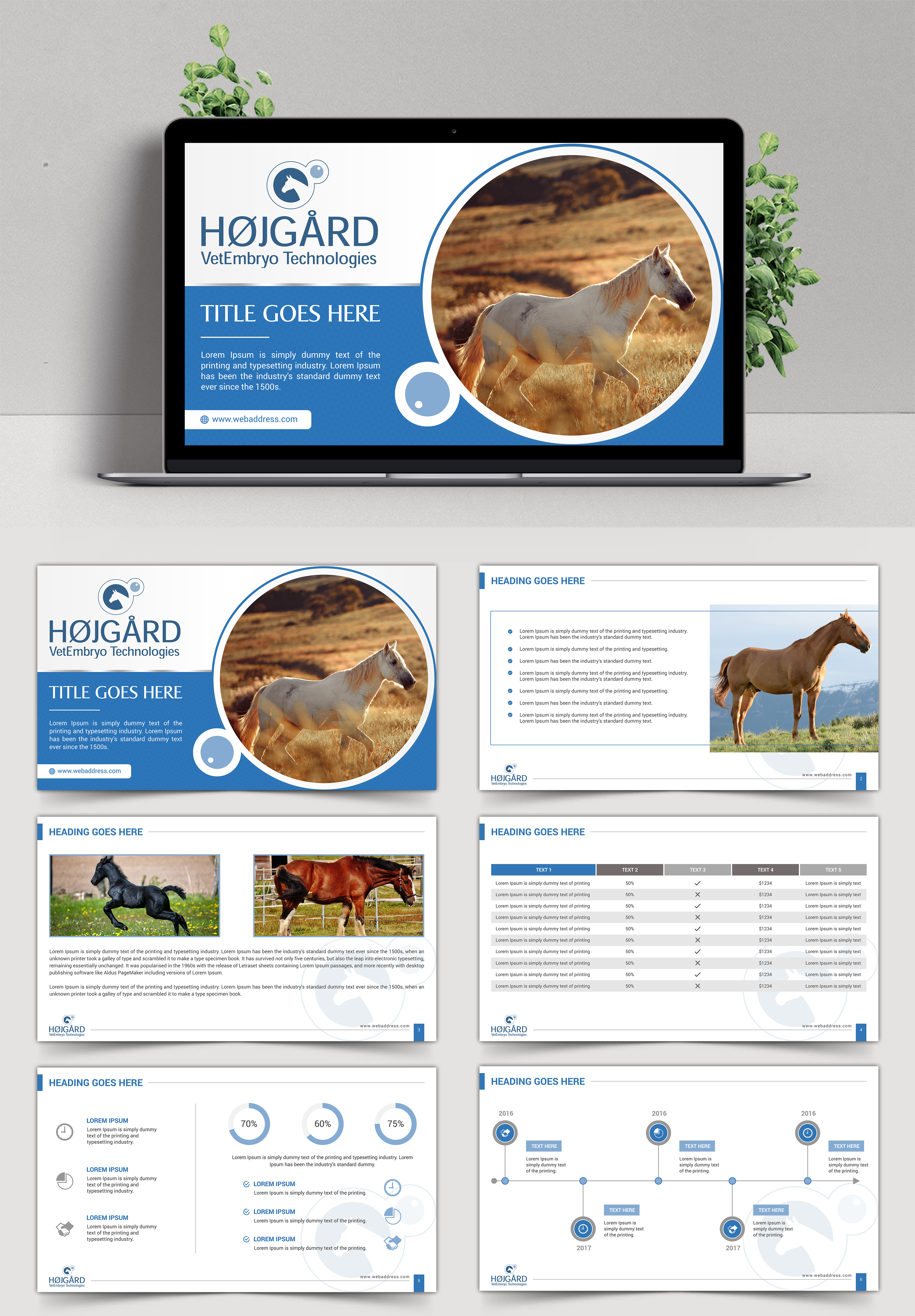 Diseño de PowerPoint por SAI DESIGNS para Vet InVitro | Diseño #22217333