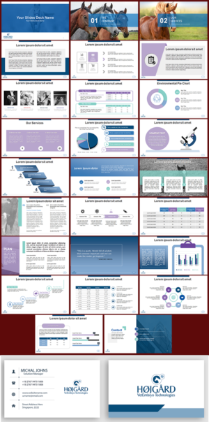 PowerPoint Design by IndreDesign for Vet InVitro | Design: #22201259