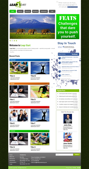 Web Design by pb for this project | Design: #722199