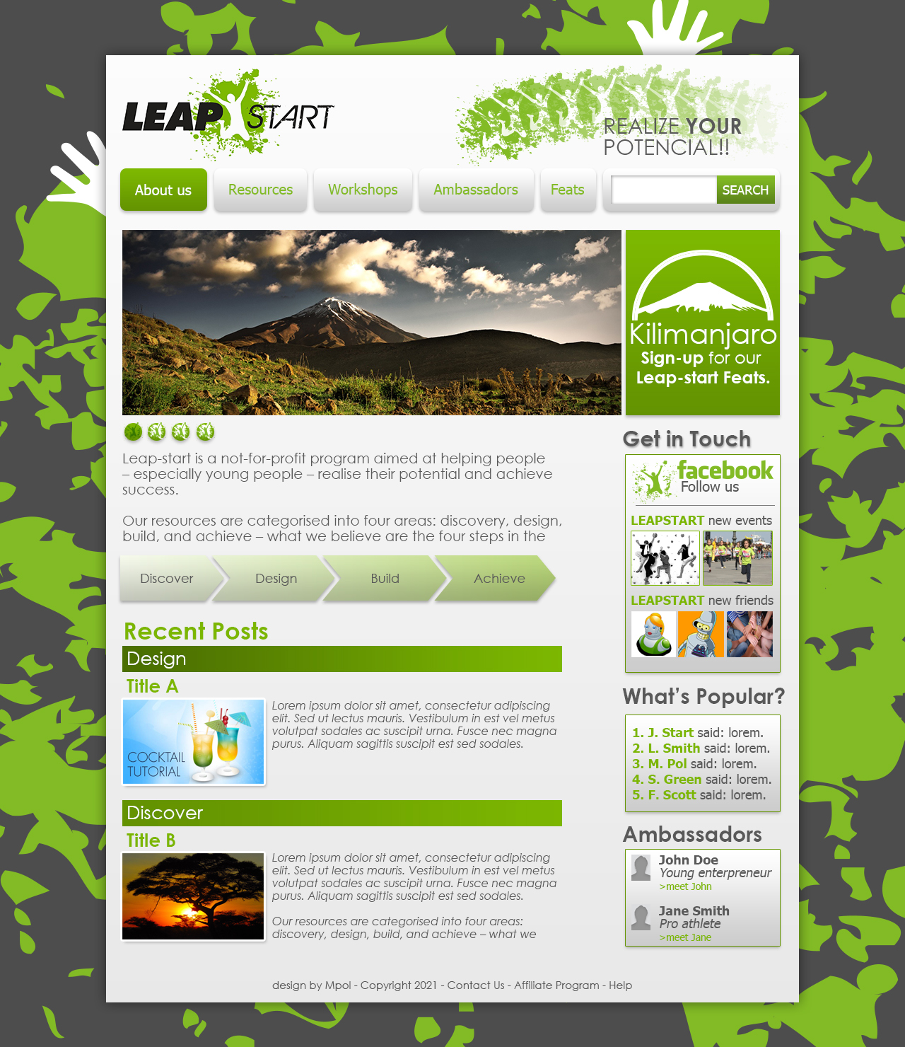 Web Design by manuelpolaina for this project | Design #703783