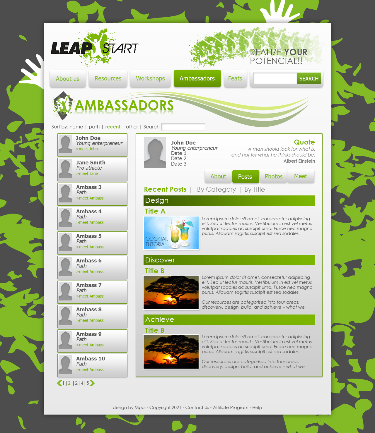 Web Design by manuelpolaina for this project | Design #704780