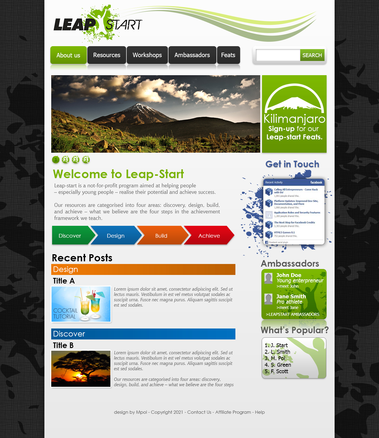 Web Design by manuelpolaina for this project | Design #708438