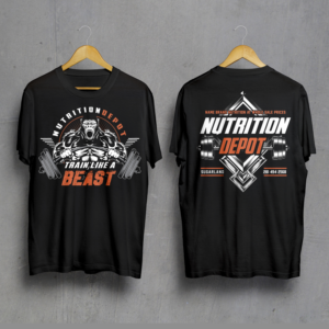 Nutrition Depot t-shirt design #1 | T-shirt Design by jeffdefy