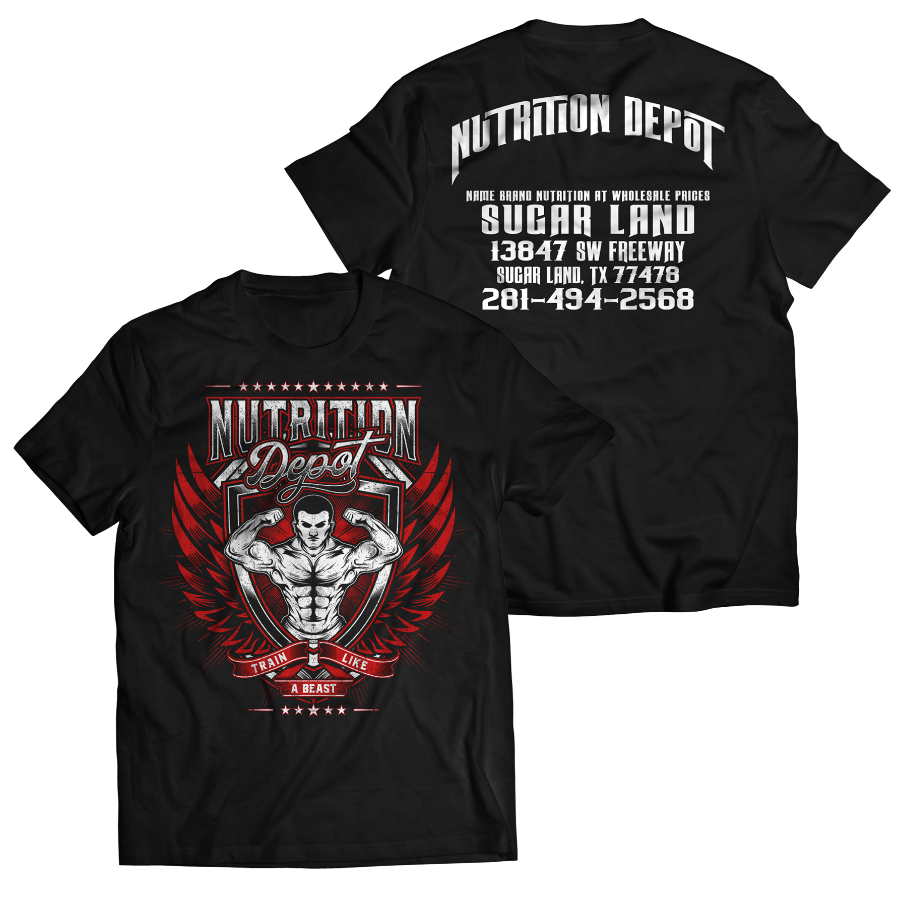 T-shirt Design by ^^ BlOODST@INS ^^ for Nutrition Depot | Design #22239623
