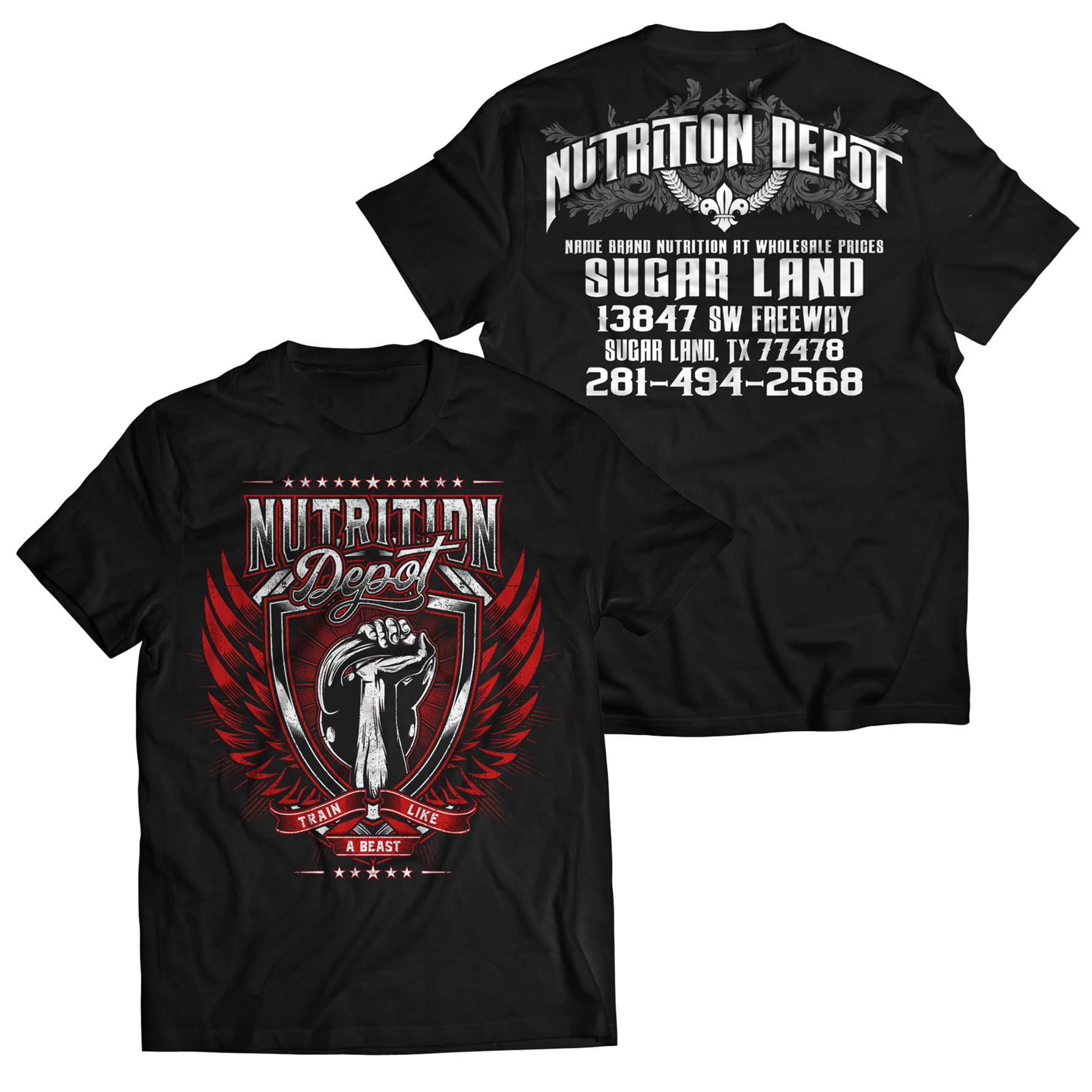 T-shirt Design by ^^ BlOODST@INS ^^ for Nutrition Depot | Design #22245695