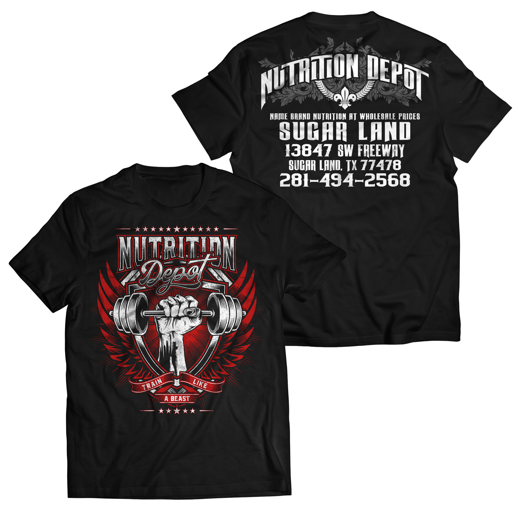 T-shirt Design by ^^ BlOODST@INS ^^ for Nutrition Depot | Design #22245742
