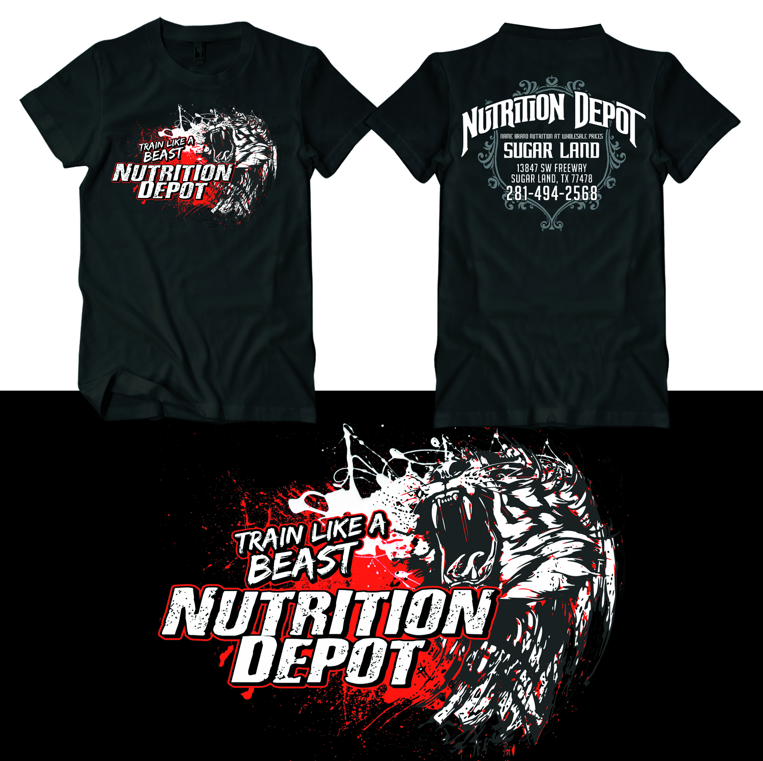 T-shirt Design by Uprinteez for Nutrition Depot | Design #22240763