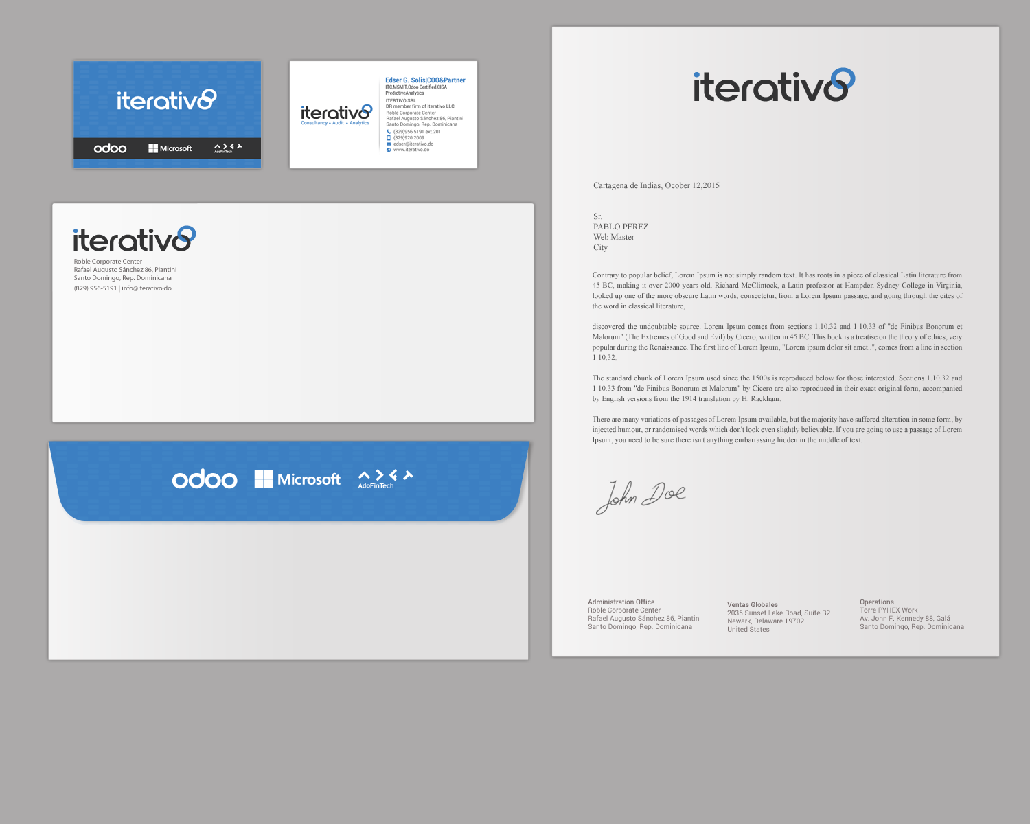 Stationery Design by chandrayaan.creative for iterativo | Design #22205136