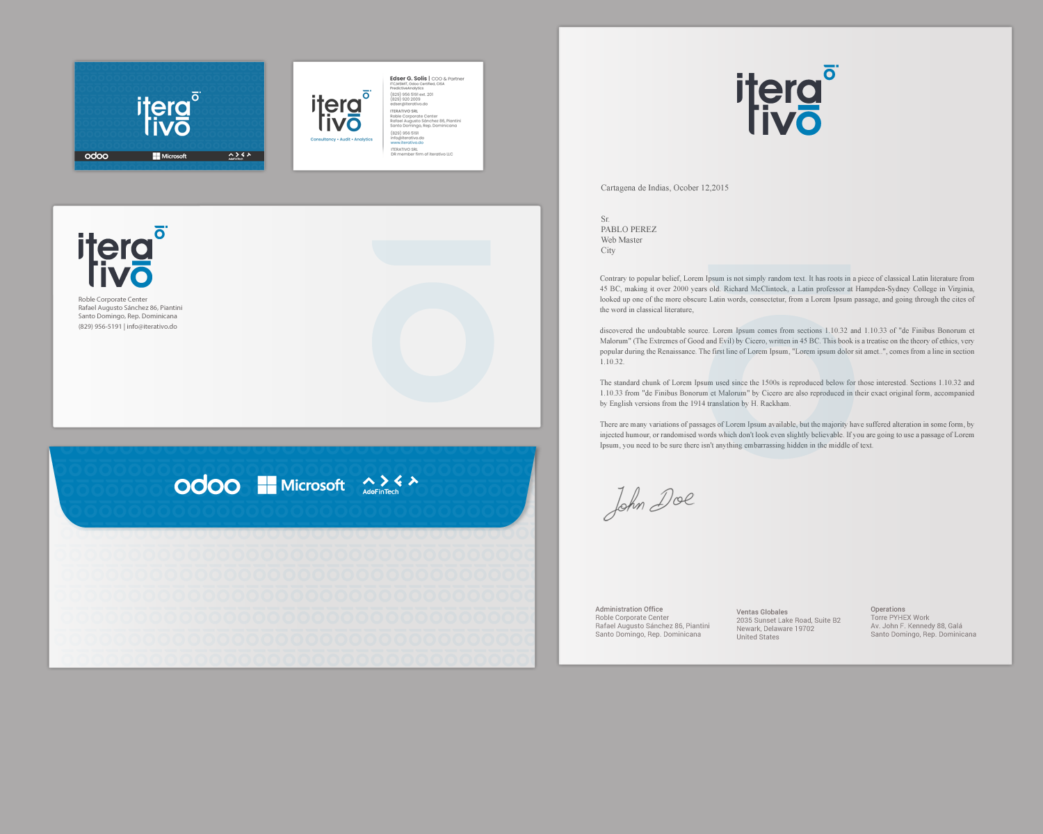 Stationery Design by chandrayaan.creative for iterativo | Design #22215478