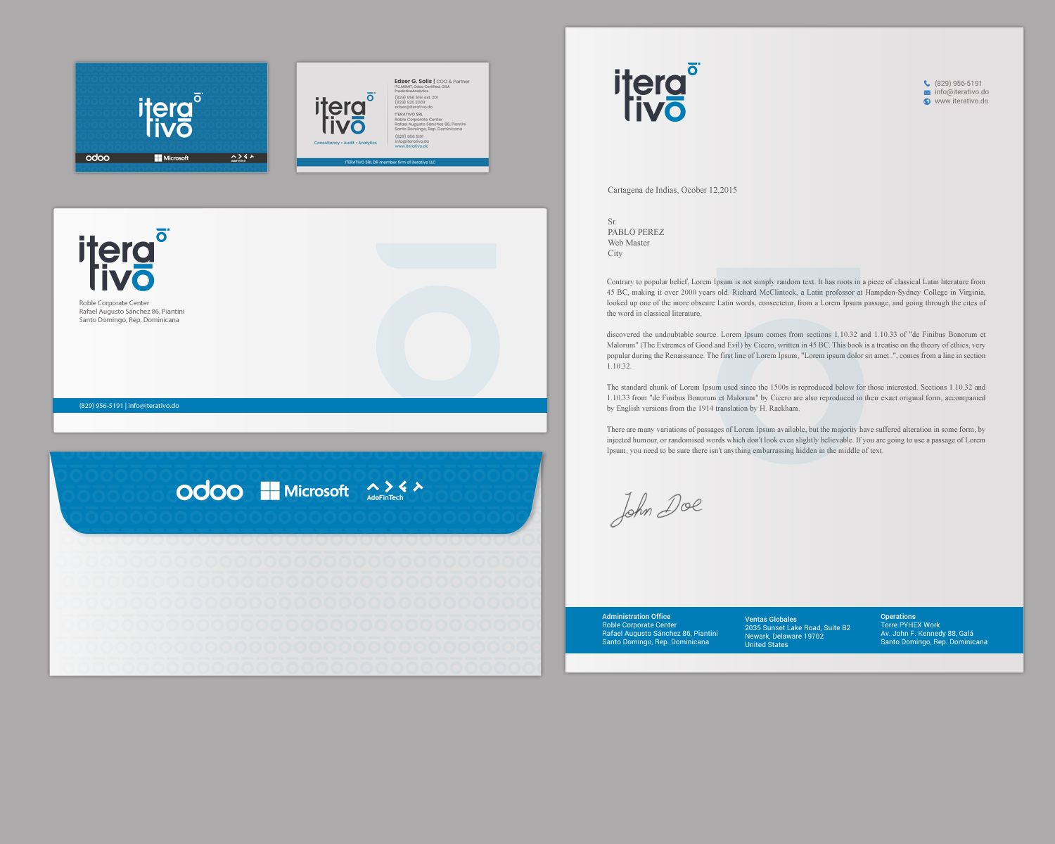 Stationery Design by chandrayaan.creative for iterativo | Design #22215481