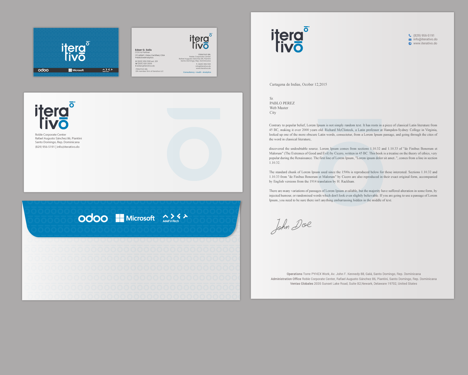 Stationery Design by chandrayaan.creative for iterativo | Design #22215482