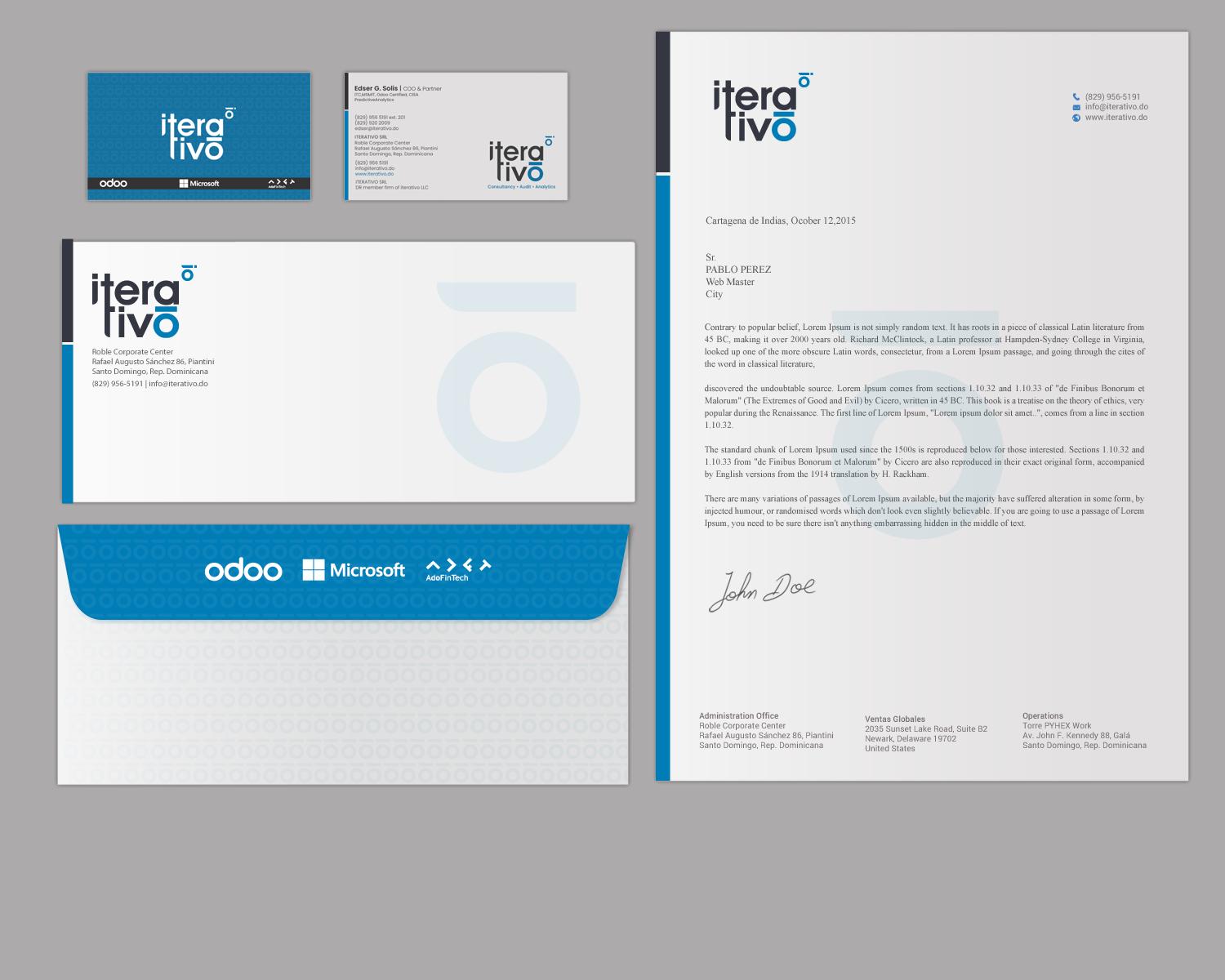 Stationery Design by chandrayaan.creative for iterativo | Design #22215483